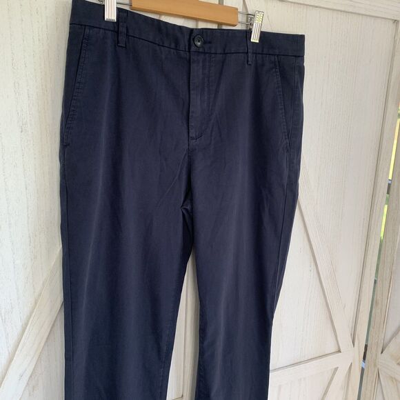 Everlane Navy Blue Stretch Straight Chino Pants Mens 31 x32 Cotton Blend NWOT - Picture 4 of 6